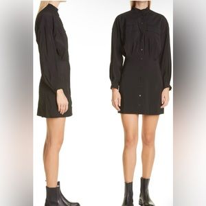 NWT BA&SH ROBE CREW BUTTON CLOSURE DRESS